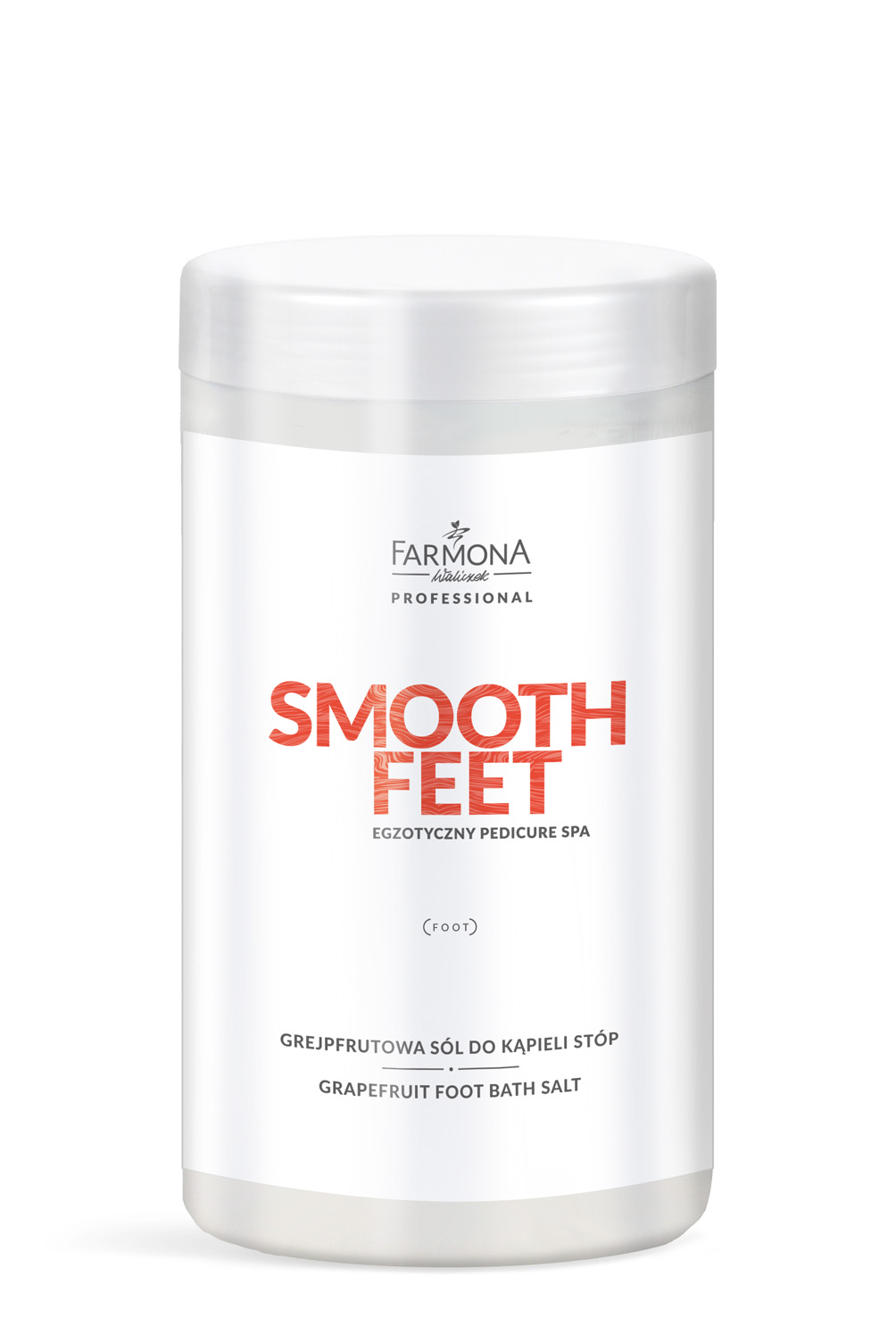 Sales de baño para pies de pomelo, 1500g Farmona Smooth Feet