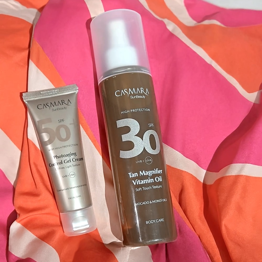 Sun Beauty Pack Photo – Aging Control Gel Cream + Tan Magnifier Vitamin Oil
